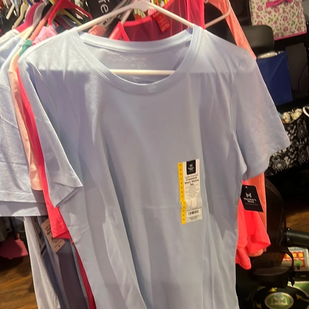 Women’s blue crew neck top nwt members mark - Picture 2 of 4
